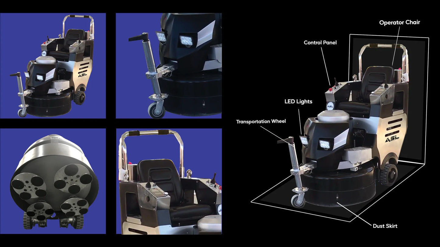 ASL RT9-A 32" Remote Ride-On Grinder