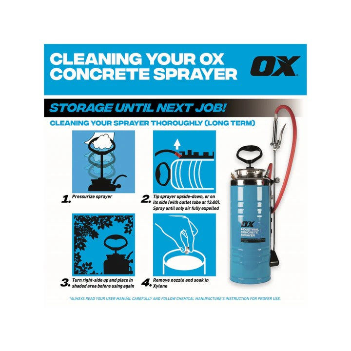 OX S/S Concrete Sprayer 13.2L