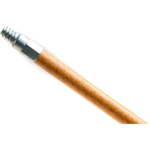 60" Wood Handle with Metal Threaded Tip