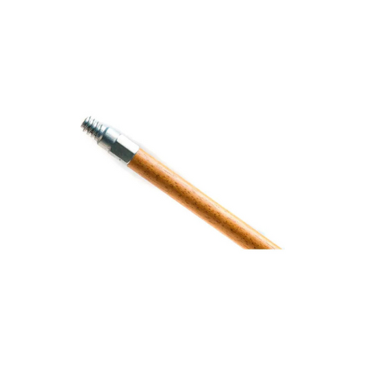 60" Wood Handle with Metal Threaded Tip